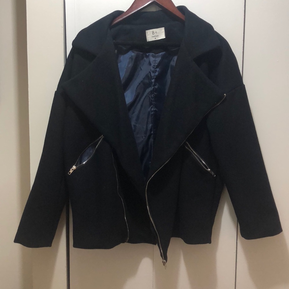 B+ Black Peacoat